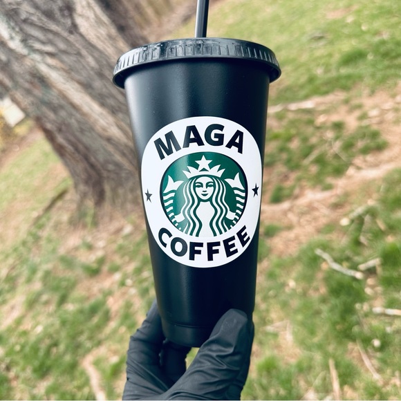 Maga Coffee Trump Mugshot custom Starbucks cold cup - Picture 3 of 3